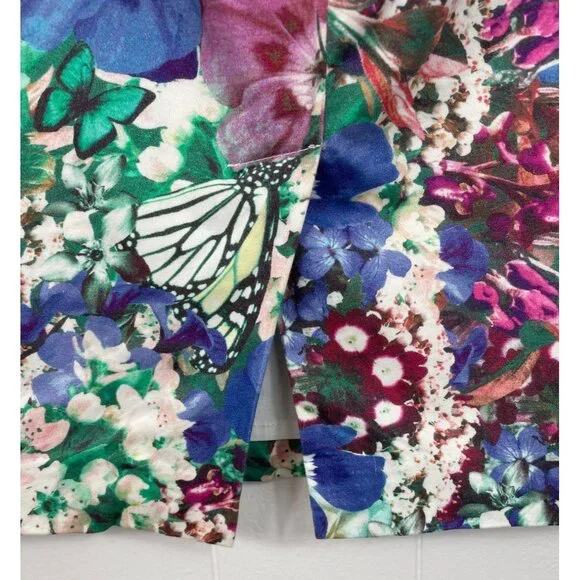 Tommy Hilfiger Floral Butterflies Lined Pencil Straight Skirt Womens Size 10 - Picture 6 of 10